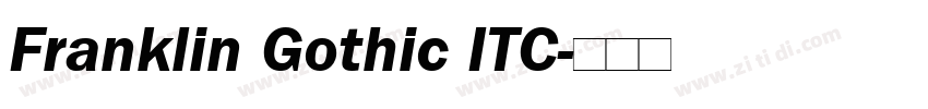 Franklin Gothic ITC字体转换